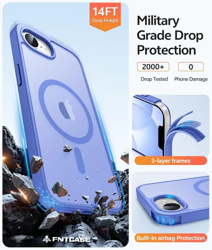 Vista 102 de FNTCASE Funda para Motorola Moto G-Stylus-5G-2025: Funda magnética translúcida mate a prueba de golpes para Moto G Stylus 2026, funda protectora