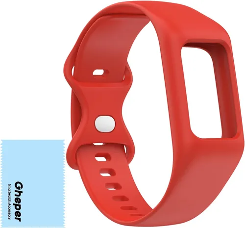 Vista 14 de Correa de reloj suave compatible con Fitbit Charge 6, Charge 5, Charge 4, Charge 3/3SE, correa de muñeca de silicona protectora todo en uno, correa