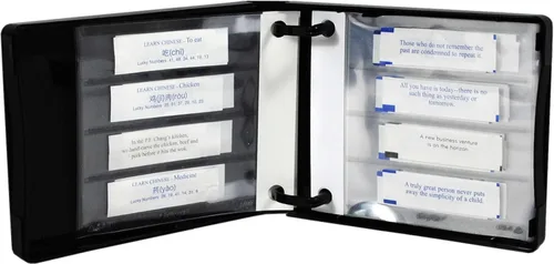 Vista 6 de Fortune Cookie Fortune Collection - Estuche para 10 páginas, capacidad para 40 Fortunes (azul)