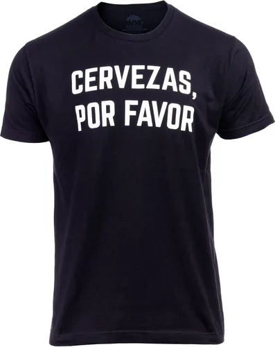 Vista 2 de Cervezas, Por Favor Divertida camiseta gráfica de vacaciones en español para hombre