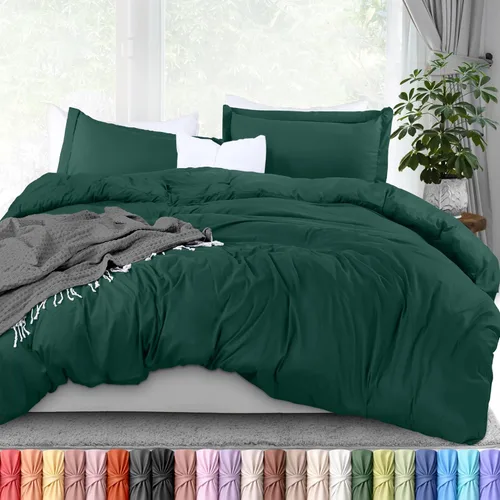 Vista 41 de Utopia Bedding Juego de funda de edredón tamaño individual - 2 piezas con cierre de cremallera - 1 funda de edredón 68X90 pulgadas y 1 funda de Beige