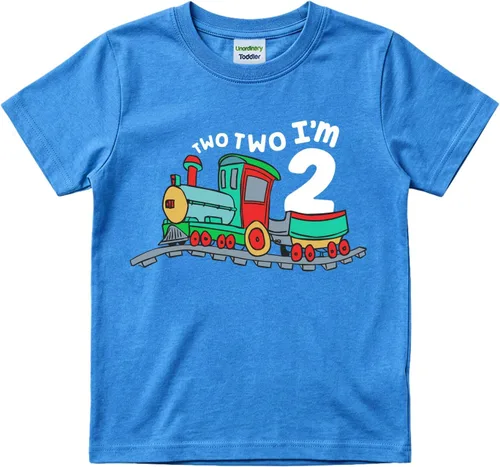 Vista 12 de Unordinary Toddler Camiseta de 2º cumpleaños para niño Chugga Chugga Two Two Train im 2 años Negro (Charcoal Black)