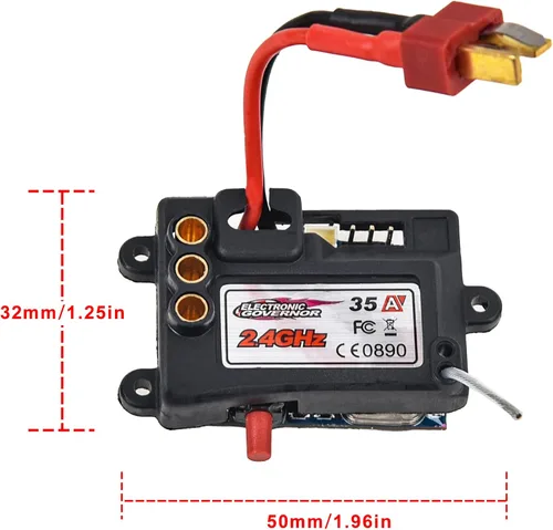 Vista 6 de Hosim Controlador electrónico de velocidad sin escobillas Q901-ZJ07 de alta velocidad sin escobillas coche camión Q903 accesorios suministros