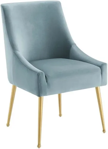 Vista 11 de Modway Discern - Juego de 2 sillas de comedor tapizadas de terciopelo de rendimiento, color gris