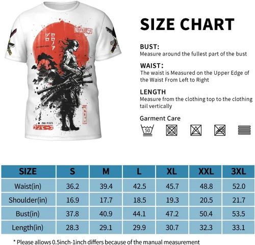 Vista 4 de Camisa de anime para hombre, camiseta de manga corta casual con estampado 3D de verano