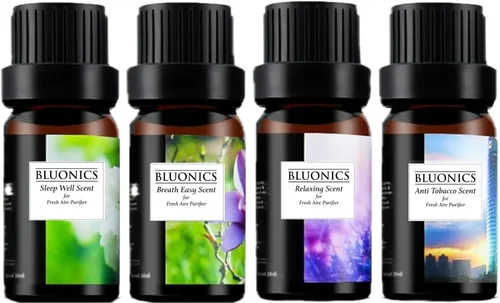 Vista 7 de Fresh Aire máquina con fragancia de lavanda Rainmate arcoíris de color negro con 6 luces ledes de color cambiante