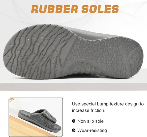 Vista 6 de ONCAI Sandalias deportivas para hombre, con puntera abierta, correas ajustables ortopédicas para fascitis plantar, sandalias deportivas con cojín