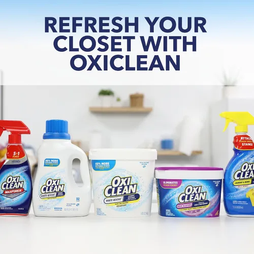 Vista 10 de OxiClean White Revive Blanqueador de ropa y quitamanchas Power Paks, 24