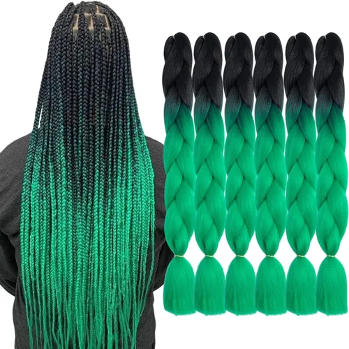 Vista 23 de Beige (613#) 6 paquetes de cabello trenzado de 24 pulgadas, de fibra sintética, sin picazón, extensiones de cabello para trenzar jumbo, textura