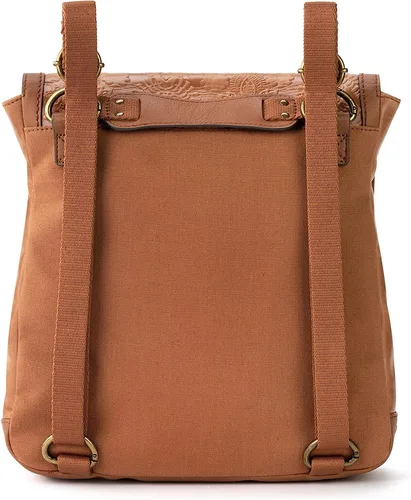 Vista 4 de The Sak Mochila Ventura en piel, correa convertible ajustable, estampado floral de tabaco