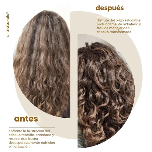 Vista 5 de Aceite de argán orgánico Art Naturals, acondicionador para cabello seco y dañado, 12 onzas