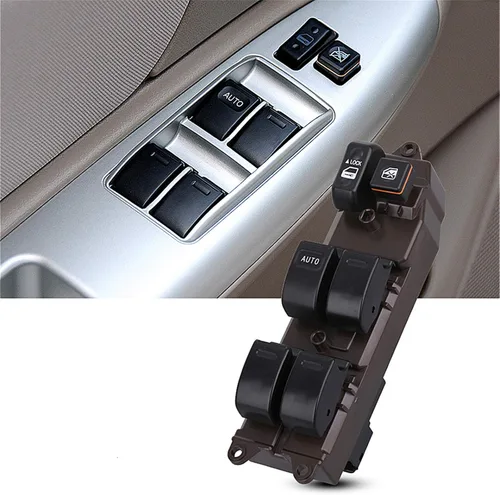 Vista 7 de 84820AA070 Interruptor de ventana eléctrica del lado del conductor, compatible con Toyota Camry 2002-2006, Corolla/Matrix 2003-2008, Sienna