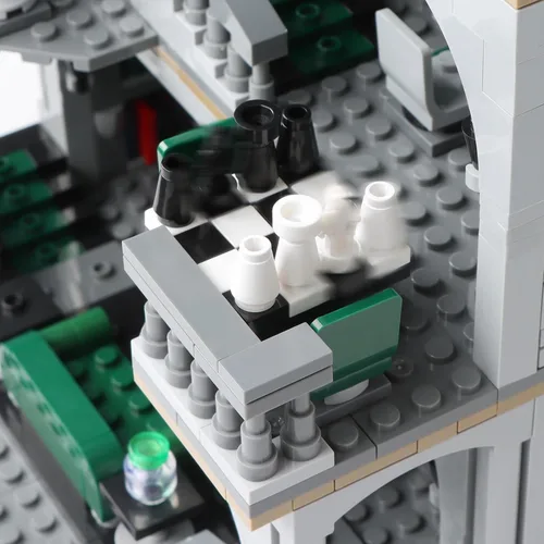 Vista 6 de Vziimo - Set de construcción de sala común y dormitorio, kit de modelo de casa MOC Slthrin de la película, idea coleccionable de regalo de Hary