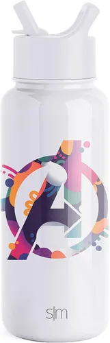 Vista 39 de Simple Modern Summit - Botella de agua con tapa con pajilla, vaso aislado de acero inoxidable a prueba de fugas de Disney de 30 onzas, regalos