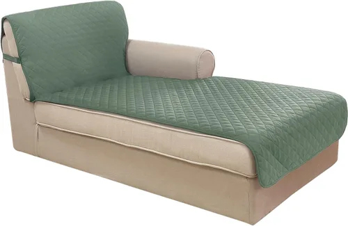 Vista 140 de U-NICE HOME Funda para sillón reclinable, reversible, con correas elásticas, resistente al agua, protege de perros y mascotas, sillón pequeño