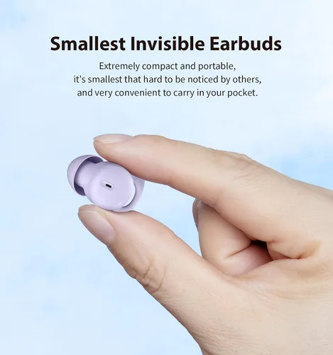 Vista 10 de Auriculares invisibles para dormir, pequeños auriculares para dormir