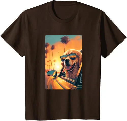 Vista 58 de Golden Retriever - Camiseta divertida de Golden Retriever con lentes, Negro