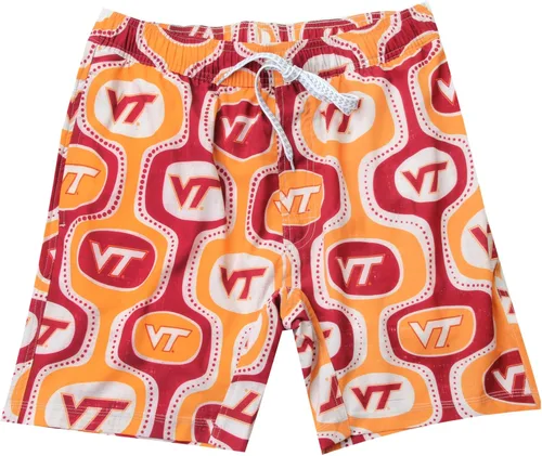 Vista 5 de Wes and Willy Pantalones cortos de natación con tecnología retro para hombre, para fanáticos de los deportes universitarios