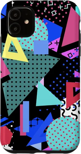 Vista 8 de 80s Geometric Memphis Pattern Vintage 1980s 90s Phone Cover Case for iPhone 17
