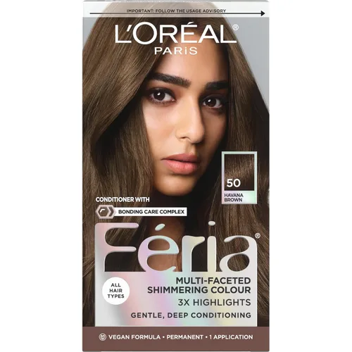 Vista 22 de L'Oreal Paris Feria - Tinte permanente brillante multifacético para el cabello, tinte de alta intensidad para reflejos 3X, 10 negro azabache
