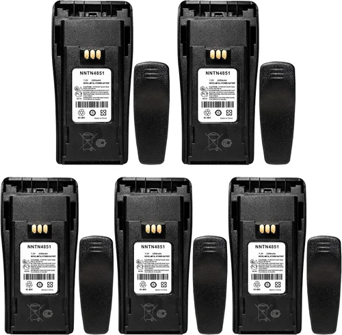 Vista 7 de NNTN4851 NNTN4851A NNTN4496 NNTN4497AR NNTN4970A 7.2V 2200mAh Ni-MH Reemplazo de batería de radio bidireccional para Motorola CP040 CP140 CP150