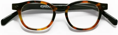 Vista 2 de eyebobs Bitty Witty - Lectores unisex premium, frente de tortuga con patillas negras, aumento de 1.75
