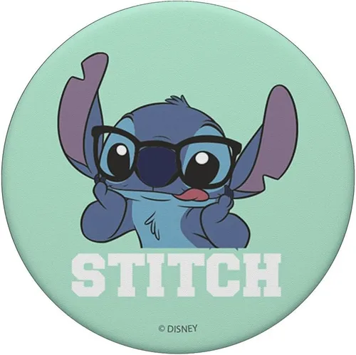 Vista 3 de Disney Lilo & Stitch Nerd Stitch Retrato PopSockets Standard PopGrip