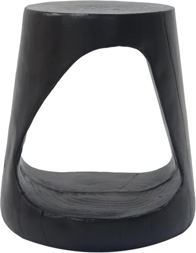 Vista 6 de WILLIAMSPACE Mesa auxiliar hueca para sala de estar, estilo retro moderno de granja, textura similar a la madera, material de óxido de magnesio