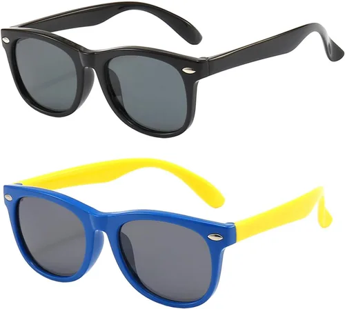 Vista 22 de FANNYGO Paquete de 3 lentes de sol polarizados para niños y niñas de 3 a 10 años Negro