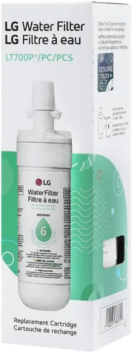 Vista 5 de LG LT700P - Filtro de agua de repuesto para refrigerador de 6 meses / 200 galones (NSF42 y NSF53) ADQ36006101, ADQ36006113, ADQ75795103