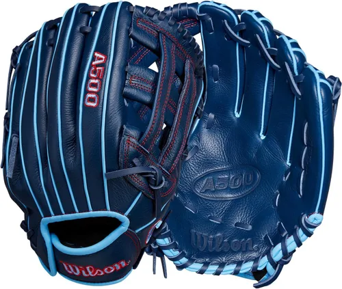Vista 9 de Wilson A500 Adult + Youth Baseball Glove + Mitt Sizes 10.5" - 12.5" Right + Left Hand Throw Multiple Styles