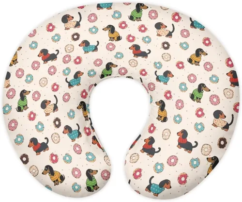 Vista 29 de Funda de almohada de alimentación de ajolote azul, funda de almohada de lactancia materna con margaritas para niñas recién nacidas, funda