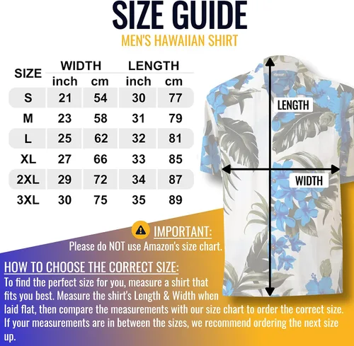Vista 4 de Favant Camisas hawaianas Camisa de playa hawaiana cómoda de hibisco para hombres. Camisas hawaianas ligeras para hombre que se secan rápidamente