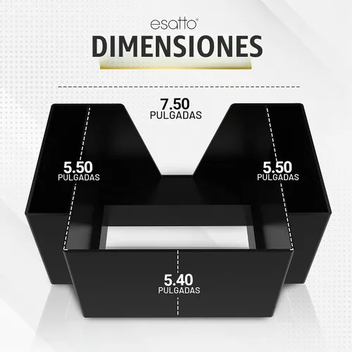 Vista 4 de Esatto - Organizador de barra cuadrada con 12 vertedores y tapas