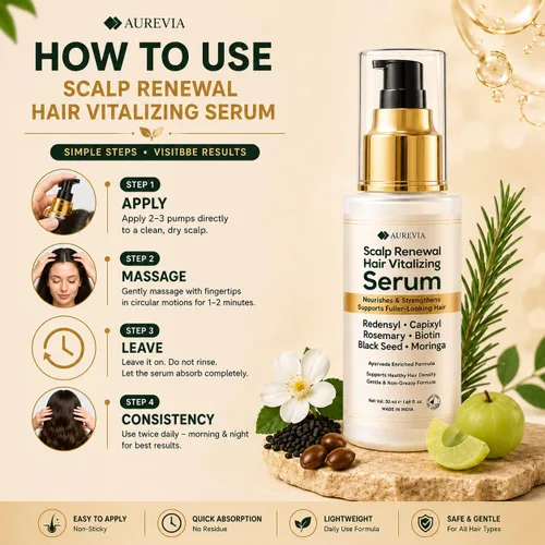 Vista 7 de Suero para el crecimiento del cabello, Redensyl y Capixyl con aceite de romero, biotina y péptidos para adelgazar el cabello y la pérdida