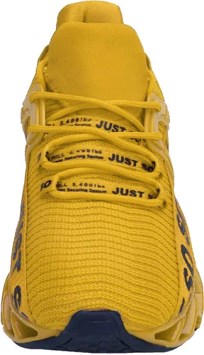 Vista 4 de COKAFIL - Zapatos de correr para hombre, tenis atléticos con bordes para caminar