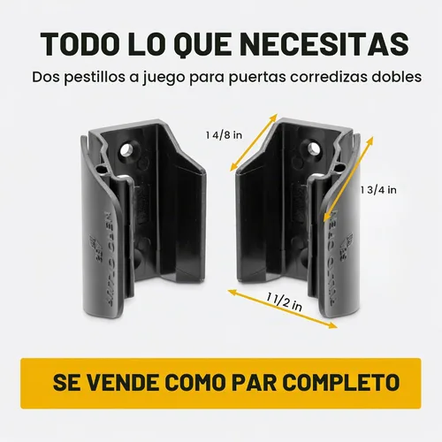 Vista 7 de Colección de diseñador Pestillo reflejado para puerta corredera de ropero RV