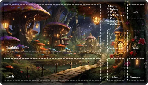 Vista 109 de Alfombra de juego con zonas para juego de cartas MTG, alfombras de juego de mesa, alfombras de juego de mesa de Magic, 61x35.5 cm, alfombra de juego