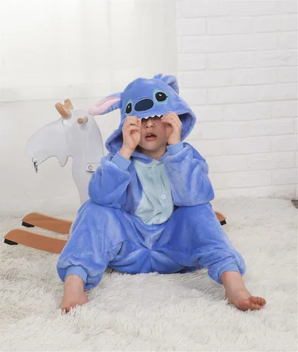 Vista 4 de FOFJR Animales Unisex Niños Anime Cosplay Traje Escuela Fiesta Estudiante Juega Juegos de Una Pieza Pijamas Puntada Monos