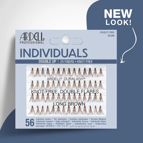 Vista 2 de Double Up Individuals - Marrón largo sin nudos