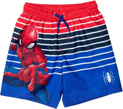 Vista 3 de Marvel Spider-Man Pullover Rash Guard and Swim Trunks Toddler to Big Kid