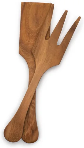 Vista 3 de Ironwood Gourmet Juego de utensilios de ensalada extra grandes, 2.75 x 2.75 x 13 pulgadas
