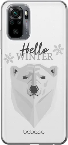 Vista 6 de BABACO ERT Group - Carcasa para Xiaomi REDMI Note 10/10S, diseño original y oficial de invierno 001, adaptado de manera óptima a la forma del Winter