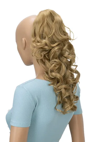 Vista 16 de CAISHA Extensión de clip de cola de caballo de 16 "voluminoso ondulado marrón ceniza H214