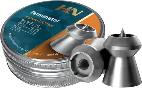 Vista 4 de H&N Sport Terminator Hollowpoint Air Gun Pellets - Available in .177 Cal or .22 Cal