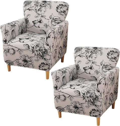 Vista 48 de HAOYONG - Funda elástica de terciopelo para silla de banquete, fundas para sillas de 1 pieza, fundas para sillones de sofá, funda suave para sillón