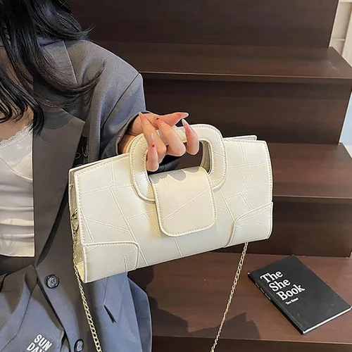 Vista 7 de Bolso de mano para mujer, estilo vintage, con solapa, bolso de mano de noche