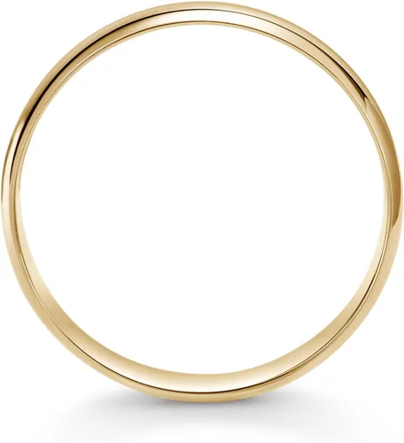 Vista 3 de Alianza de boda para hombre simple tradicional de 5 mm de oro amarillo de 10K (talles disponibles 7-12 1/2)
