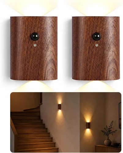Vista 8 de Aplique de pared con sensor LED de diseño moderno pasillo Haya 1 pc
