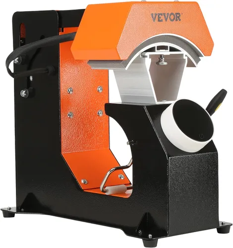 Vista 9 de VEVOR Máquina de prensa térmica automática 3 en 1 para gorras - Sin arrugas, liberación automática y botón de presión, panel de control digital